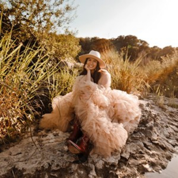 Sexy Illusion Long Lingerie Tulle Robe Nightgown Sleepwear / Bridal Robe - Picture 9 of 9